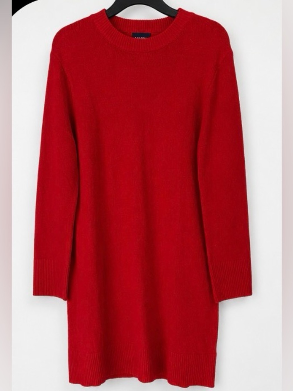 Lands' End Long Sleeve Red Sweater Dress